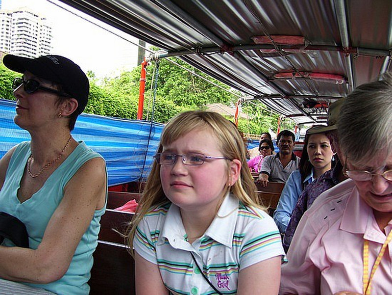 On the klong of the Chao Phaya river.