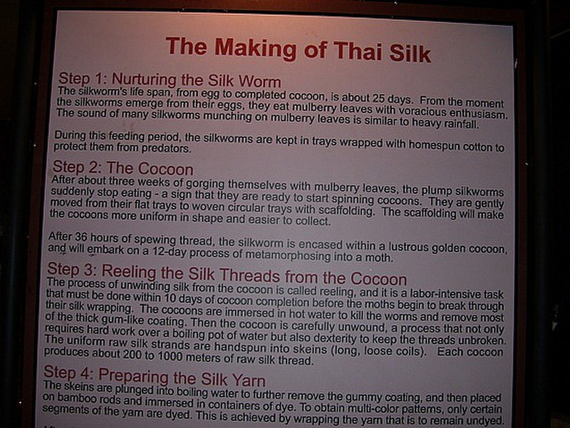 Tha making of Thai Silk
