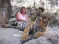 Kate at Tiger Temple