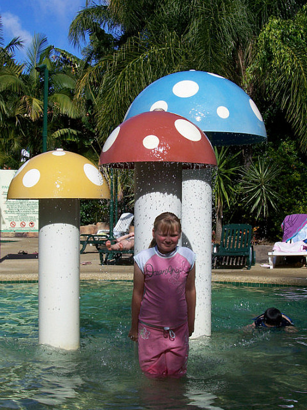 Melissa in Ashmore Palms swimming pool