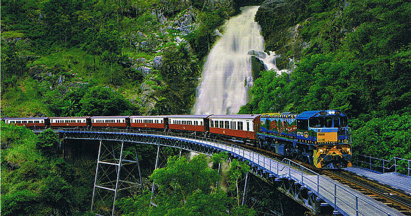 Kuranda train at Stoney Creek Falls