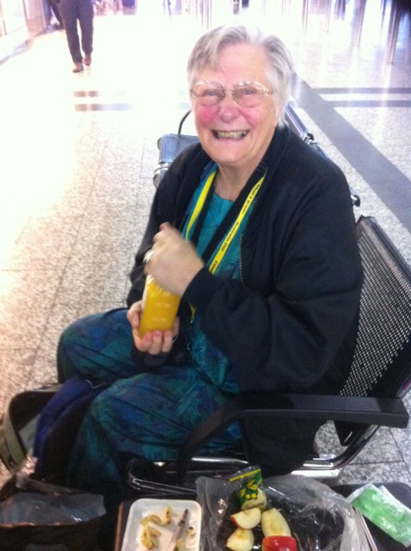 Nana at Melbourne Airport
