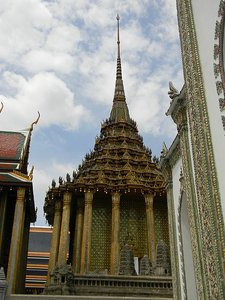 Grand Palace is covered in glass mosaic tiles