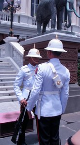 The elaborate ceremony for the Guards changing