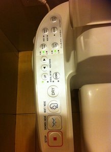 The toilet seat control panel!!!