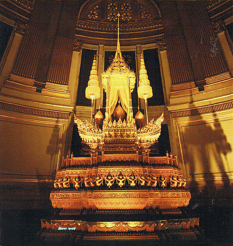 Works shown here - replicas of royal thrones/barge