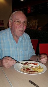 Pa enjoying his food