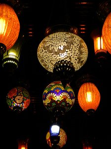 Lights like you would find at an Istanbul bazaar