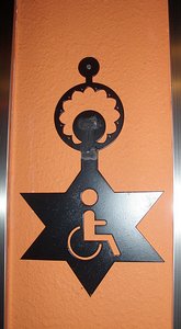 1/ Istanbul toilet door sign - disabled