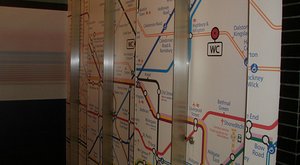1/ The underground map featured on London Toilets