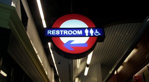 2/ Tube toilet sign