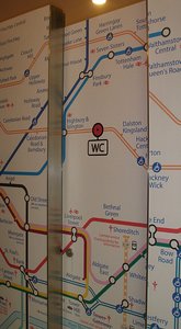 2/  London map with the &#39;WC&#39; in the centre