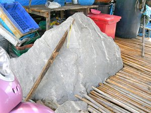 Remove a rock or build around it?