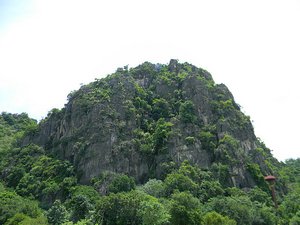 A limestone mountain.