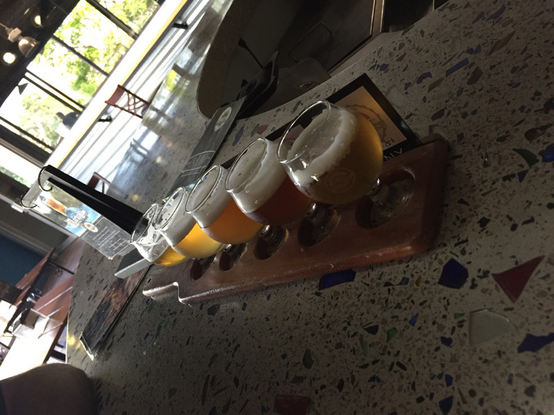 Costa Rica craft brewery flight tasting