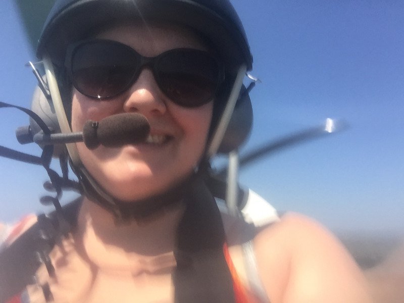 Gyrocopter selfie