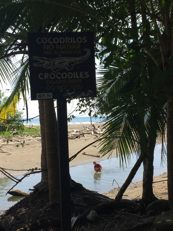 No swimmming - unless you’re a badass Costa Rican child