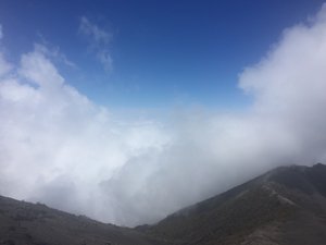 Volcan Irazu - up above the clouds