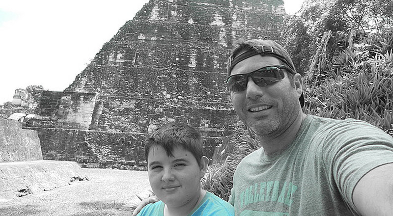 Alex and I at Tikal Ruins