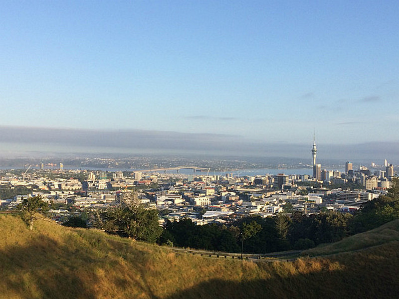 Auckland over the Eden Crater
