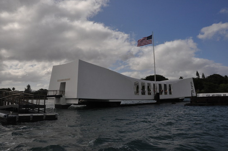 Pearl Harbour- Memorial Over Sunken Arizona