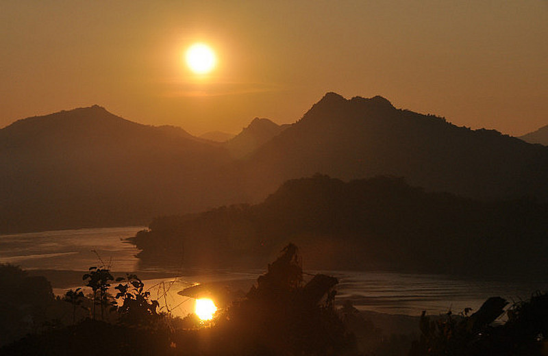 Sunset Over The Mekong