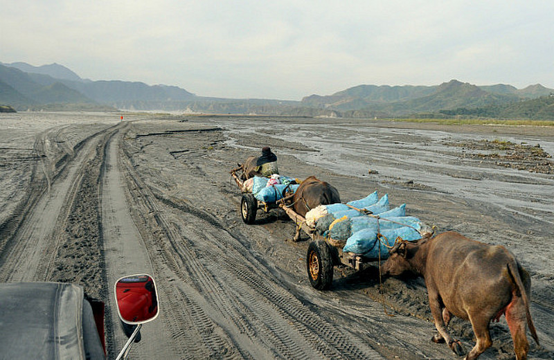 Passing The Locals Over Pinatubo Wasteland