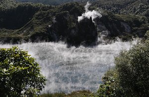 Boiling Water In The Lake