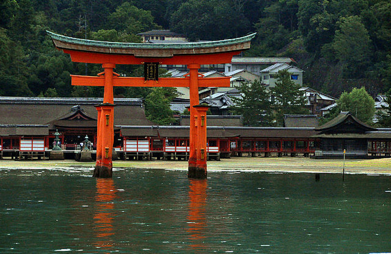 Itsukushima Shrine From The Sea