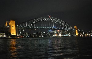Sydney Bridge At Night