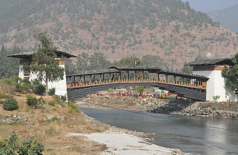 Bridge To Dzong &amp; Blessing Area