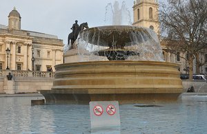 Fountain In Trafalgar Square 