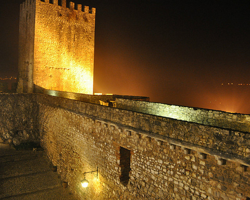 Castle Wall At Night