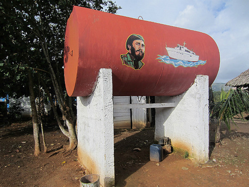 Castro On A Fuel Tank