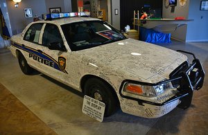 Signed Car Is Memorial To Fallen Officers