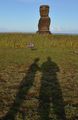 Shadows In Front Of Moai