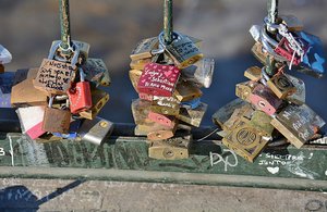 Love Locks On A Bridge