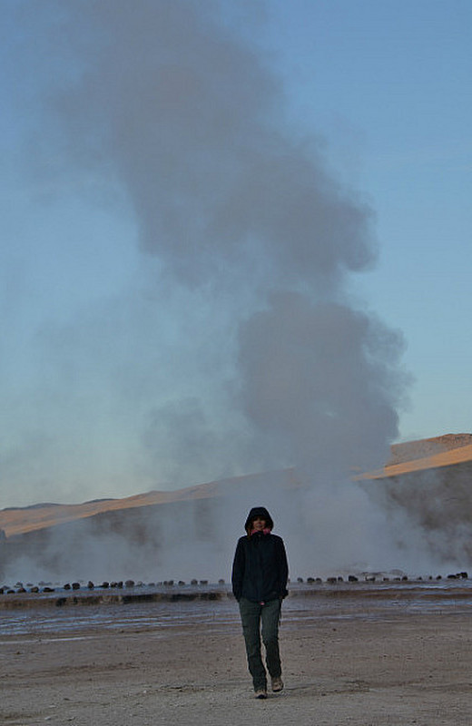 DH In Front Of Geysers