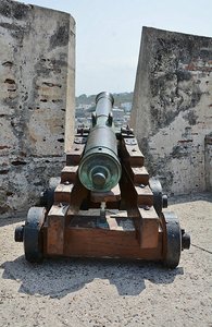 Cannon Pointed At The British