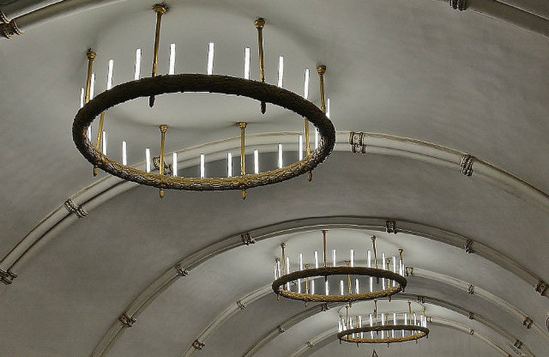 Chandeliers In The Subway