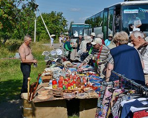 Bus Trip Shopping- Sold The Shirt Off His Back