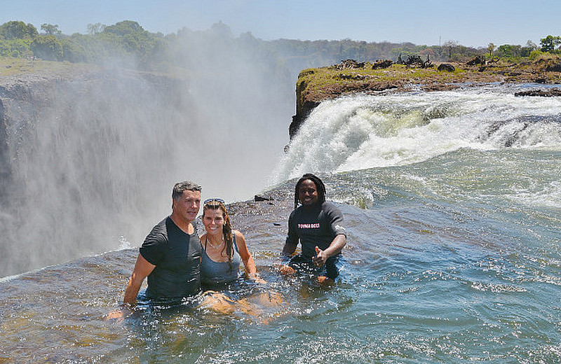 On The Edge Of Victoria Falls