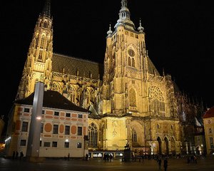 St Vitus Cathedral At Night