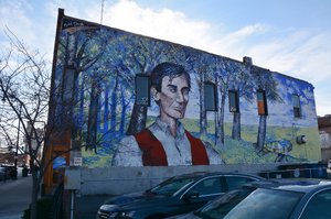 Lincoln Mural In Springfield