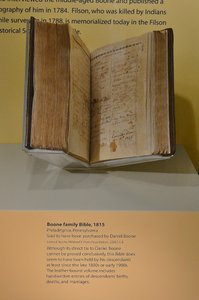 Frazier Museum- Daniel Boone&#39;s Bible