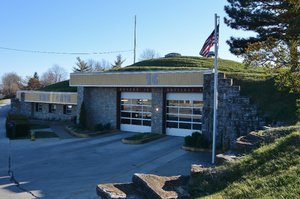 Lexington Fire Station Built Into A Hill