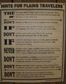 Rules For Riding A Stage Coach