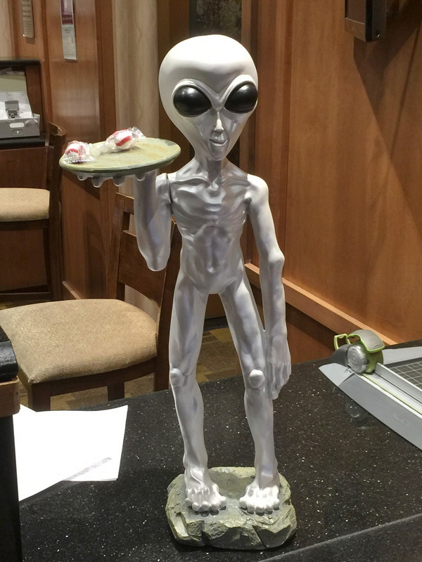 Mint Holding Alien 