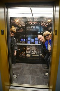 Futuristic Space Museum Elevator