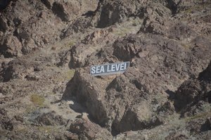 Death Valley Sea Level Marker